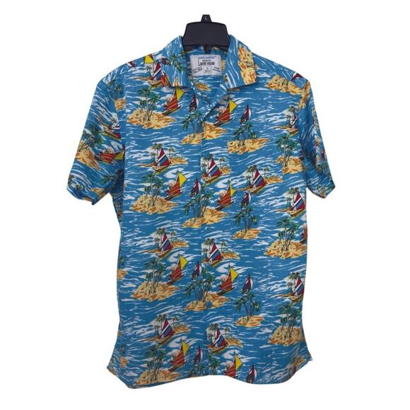 Duke London Unlimited Liquid Vision Hawaiian Shirt Mens Large Summer Party - Picture 1 of 10